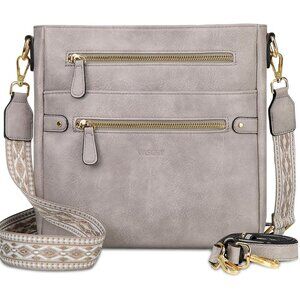 Women Crossbody Bag Vegan Leather Multi-pocket Compact Stylish Gift